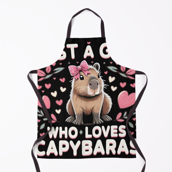 Item preview, Cute Pink Capybara Girl T-Shirt designed and sold by LarryMBrown.
