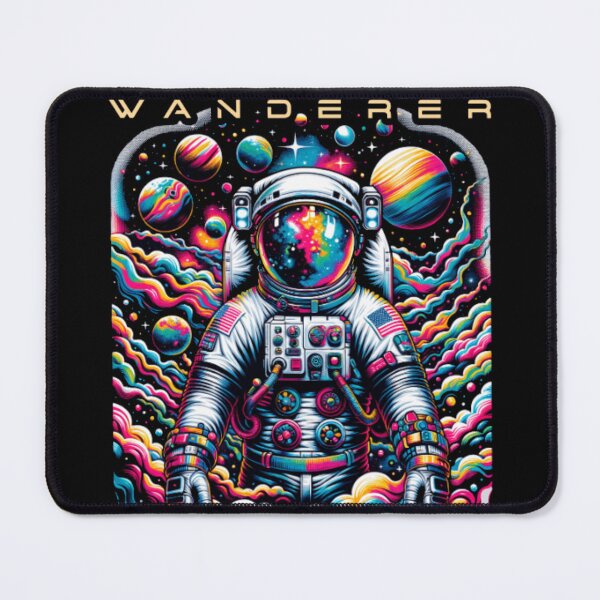 Item preview, Cosmic Wanderer Psychedelic Astronaut Galaxy Explorer Graphic Tee designed and sold by GenZFashion000.