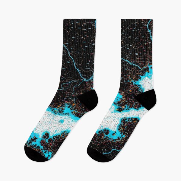 Item preview, Neon Night Atlas designed and sold by Kaleidoscope Print.