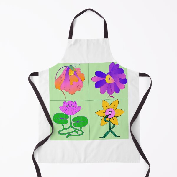 Item preview, Magical Flowers – Colorful Square with Faces | Abstract and Playful Illustration designed and sold by Unefleuralafois.