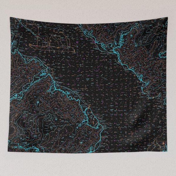 Item preview, Neon Terrain Grid designed and sold by Kaleidoscope Print.