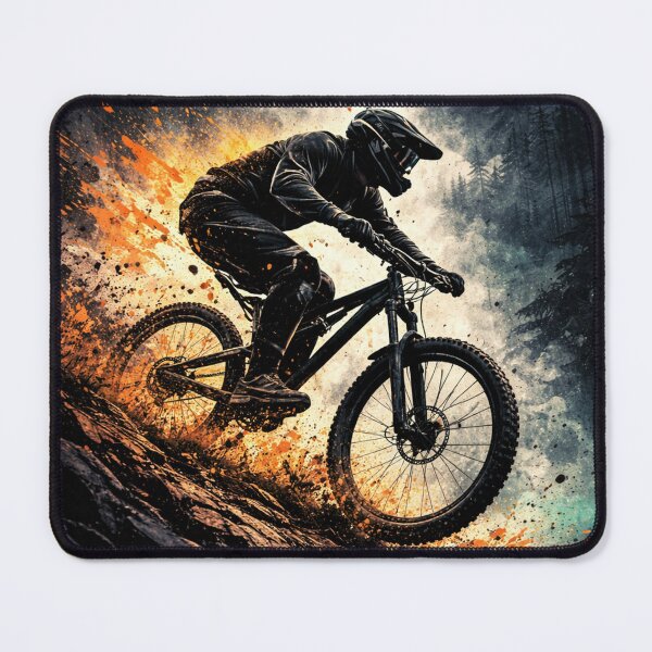 Item preview, Grunge Downhill MTB – Street Art Mountain Biking Design 2026 designed and sold by Fextreme.
