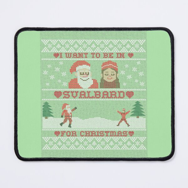 Item preview, Want To Be In Svalbard Norway For Christmas Green Knitting Illustration designed and sold by GraTEEtude.