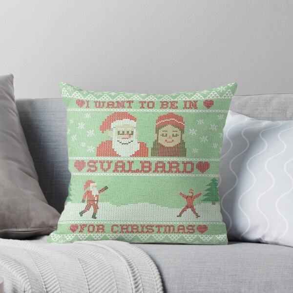 Item preview, Want To Be In Svalbard Norway For Christmas Green Knitting Illustration designed and sold by GraTEEtude.