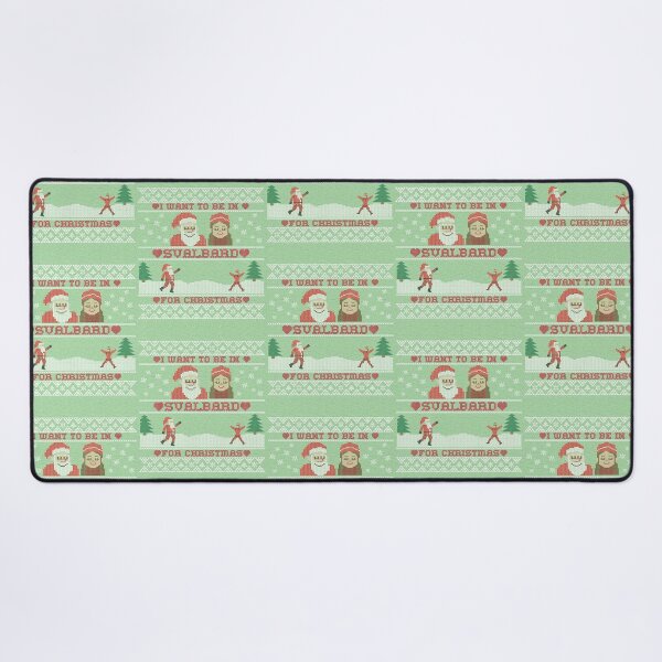 Item preview, Want To Be In Svalbard Norway For Christmas Green Knitting Illustration designed and sold by GraTEEtude.