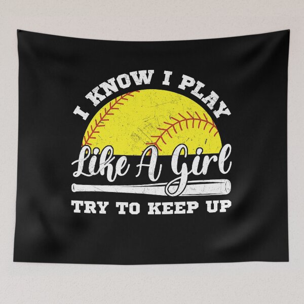 Item preview, Play Like a Girl Softball T-Shirt designed and sold by LarryMBrown.