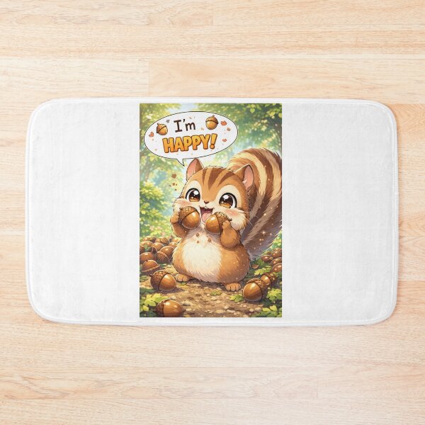 Item preview, #I'M HAPPY squirrel designed and sold by TIPOTENIOS.