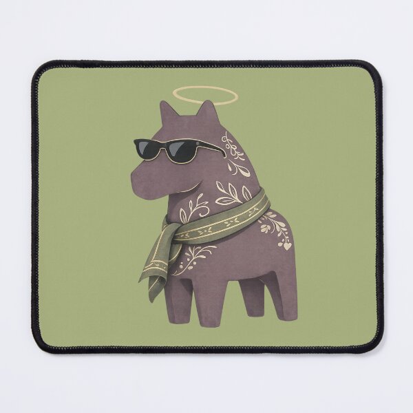 Item preview, Halo Horse – Modern Scandinavian Dala Horse Illustration designed and sold by ScanMood.