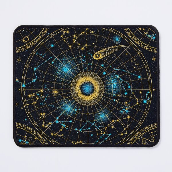Item preview, Golden Zodiac Star Map designed and sold by Kaleidoscope Print.