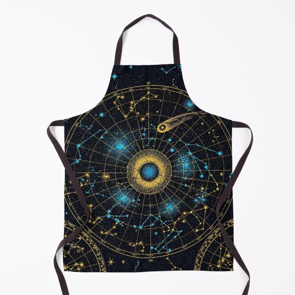 Item preview, Golden Zodiac Star Map designed and sold by Kaleidoscope Print.