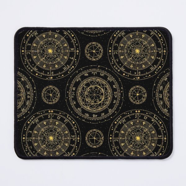 Item preview, Zodiac Wheel Night Pattern designed and sold by Kaleidoscope Print.