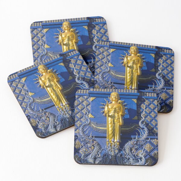 Item preview, Buddha statue in bblue temple in Thailand designed and sold by pietrofoto.