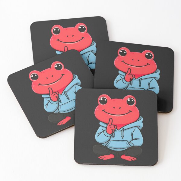 Item preview, Pinky Promise Best Friend Frog Illustration – Cute Trust & Friendship Street Frog | Premium Flat Cartoon Art designed and sold by ColorSplash123.
