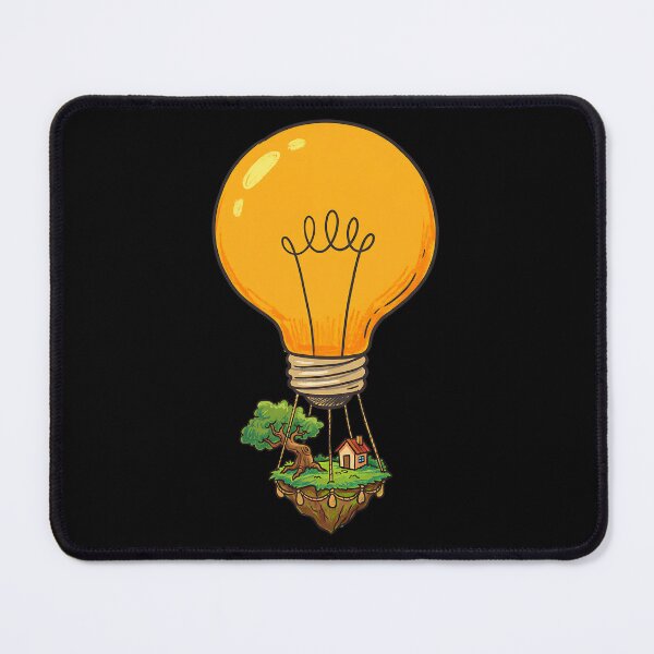 Item preview, Floating Idea Island – Lightbulb Hot Air Home designed and sold by DesignedByMarty.
