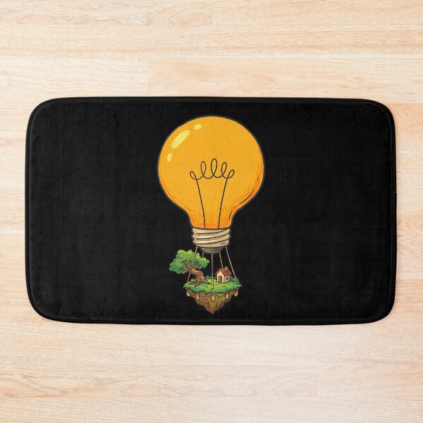 Item preview, Floating Idea Island – Lightbulb Hot Air Home designed and sold by DesignedByMarty.
