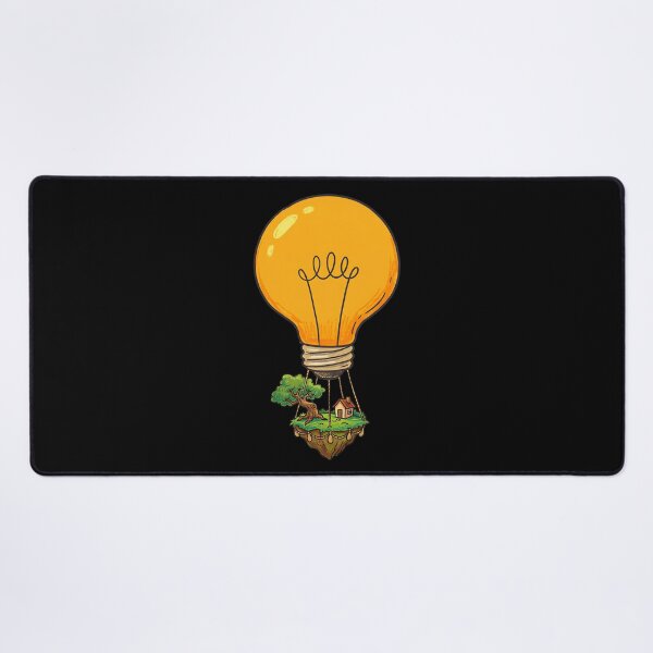 Item preview, Floating Idea Island – Lightbulb Hot Air Home designed and sold by DesignedByMarty.