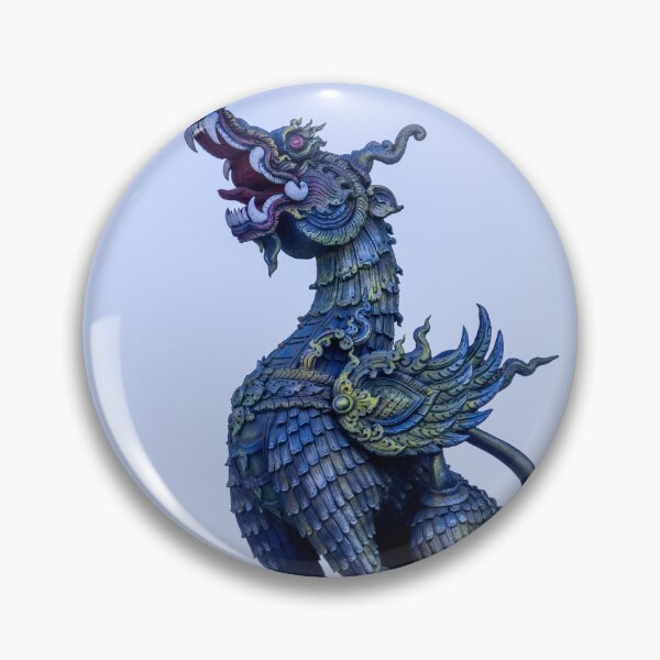 Item preview, Singh Naga lion in Blue themple in Thailand designed and sold by pietrofoto.