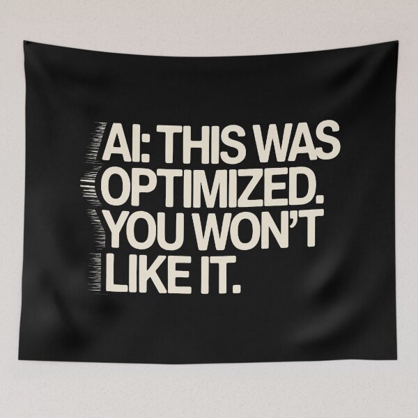 Item preview, AI Optimized You Won't Like It Funny Tech Sarcasm Art designed and sold by SplashTastic.