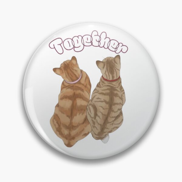 Item preview, Together Forever Orange Tabby Cats designed and sold by TheCoolCrowd.