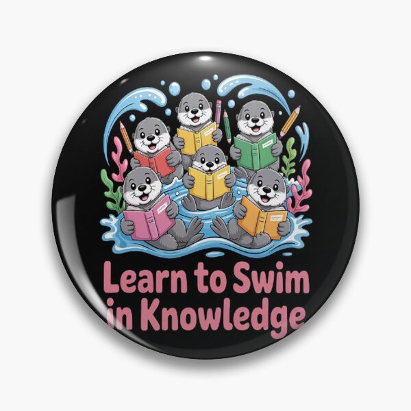 Item preview, Swim In Knowledge Float With Learning Otters Book Lover designed and sold by StuffNestie.