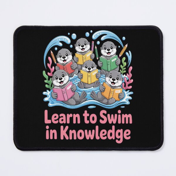 Item preview, Swim In Knowledge Float With Learning Otters Book Lover designed and sold by StuffNestie.