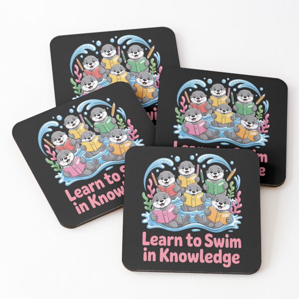 Item preview, Swim In Knowledge Float With Learning Otters Book Lover designed and sold by StuffNestie.