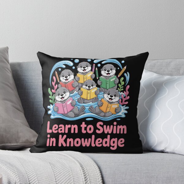 Item preview, Swim In Knowledge Float With Learning Otters Book Lover designed and sold by StuffNestie.