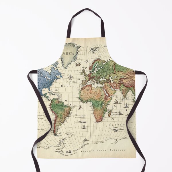 Item preview, Antique World Map Illustration designed and sold by Kaleidoscope Print.