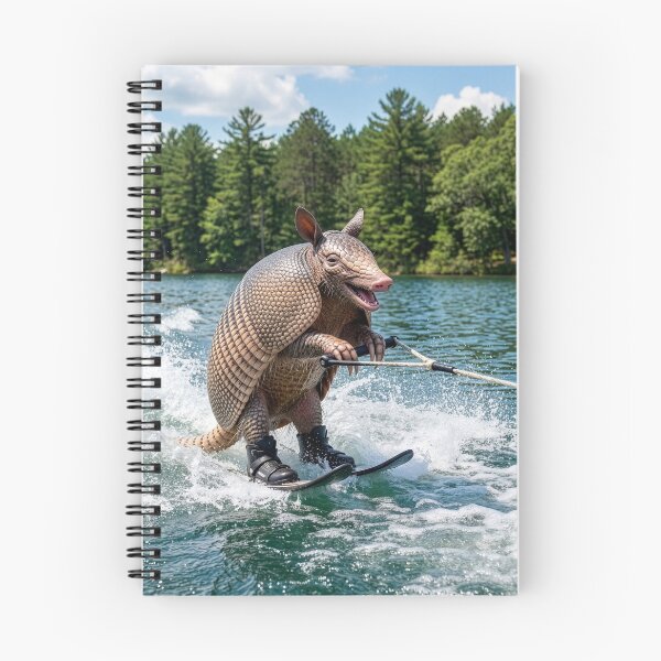Item preview, Waterskiing Armadillo designed and sold by Tridentulus.
