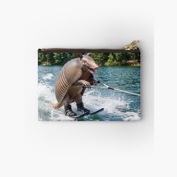 Item preview, Waterskiing Armadillo designed and sold by Tridentulus.