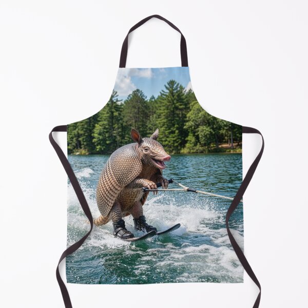 Item preview, Waterskiing Armadillo designed and sold by Tridentulus.