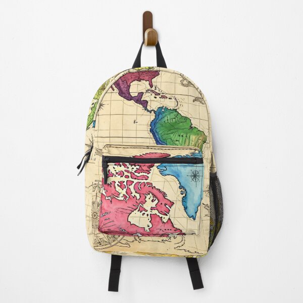 Item preview, Colorful Vintage World Map designed and sold by Kaleidoscope Print.