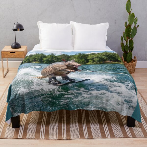 Item preview, Waterskiing Armadillo designed and sold by Tridentulus.