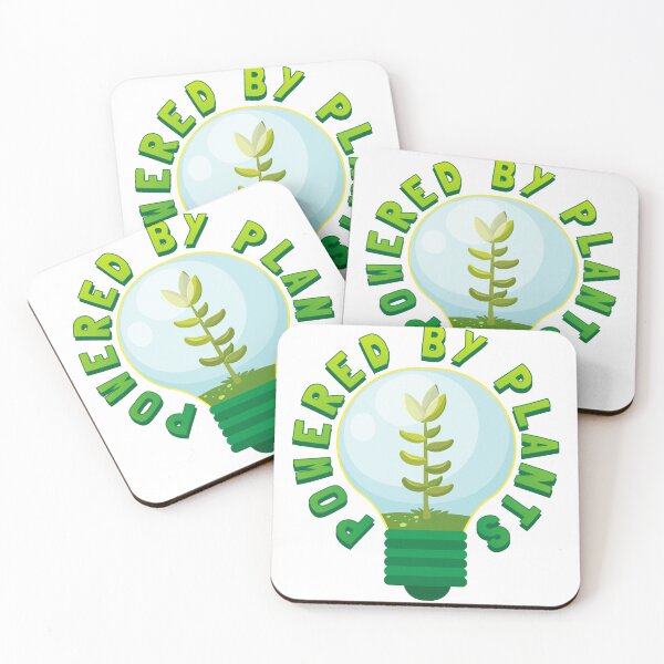 Item preview, Powered by Plants – Eco Green Energy Light Bulb Nature Illustration designed and sold by UI Expert.