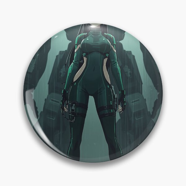 Item preview, Cyberpunk Sentinel Anime Pilot Standing Before a Giant Mech designed and sold by Element Horizon Studio.