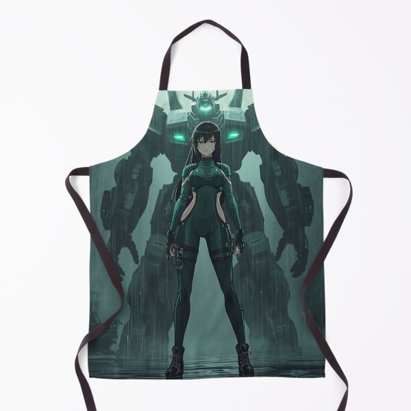 Item preview, Cyberpunk Sentinel Anime Pilot Standing Before a Giant Mech designed and sold by Element Horizon Studio.
