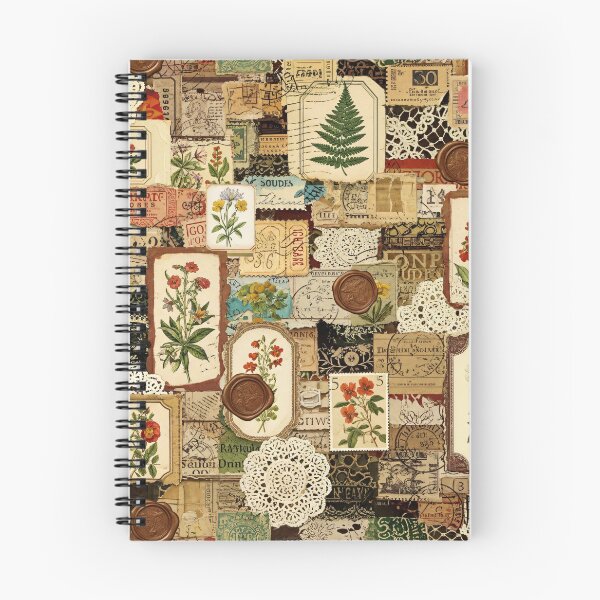 Item preview, Vintage Botanical Ephemera Collage designed and sold by Kaleidoscope Print.