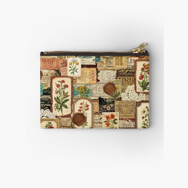 Item preview, Vintage Botanical Ephemera Collage designed and sold by Kaleidoscope Print.