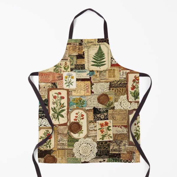 Item preview, Vintage Botanical Ephemera Collage designed and sold by Kaleidoscope Print.