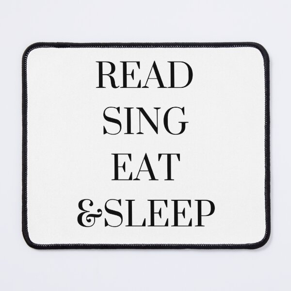 Item preview, Read Sing Eat and Sleep – Healthy Lifestyle Typography Design designed and sold by DesignsVault.
