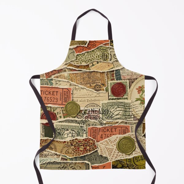 Item preview, Vintage Ticket Stamp Collage designed and sold by Kaleidoscope Print.