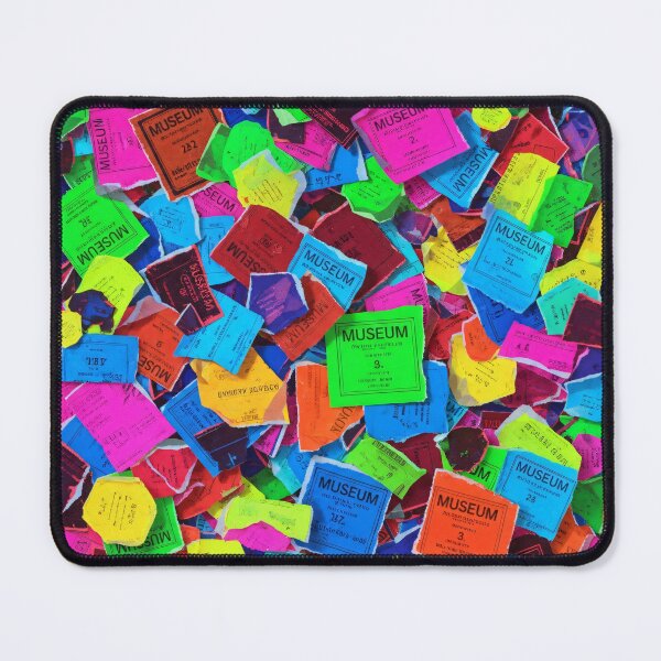 Item preview, Neon Museum Ticket Collage designed and sold by Kaleidoscope Print.