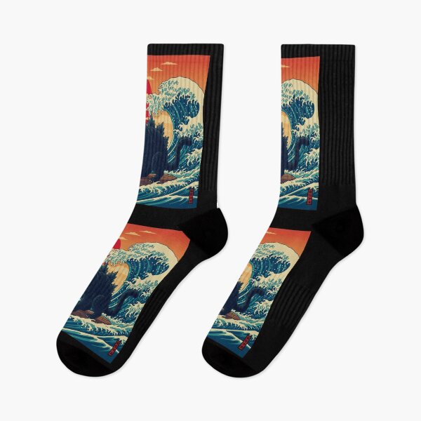 Item preview, Catzilla Surfing The Great Wave. designed and sold by EunsooLee.