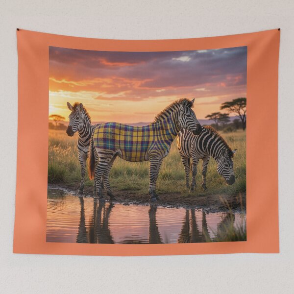 Item preview, A Scottish Zebra in a Striped World designed and sold by Tridentulus.