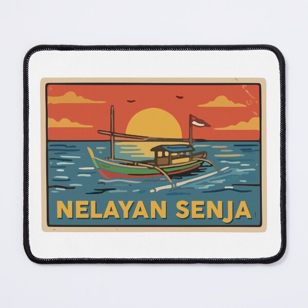 Item preview, Nelayan Senja - Indonesian Traditional Fishing Boat Sunset Retro designed and sold by xadhimx.