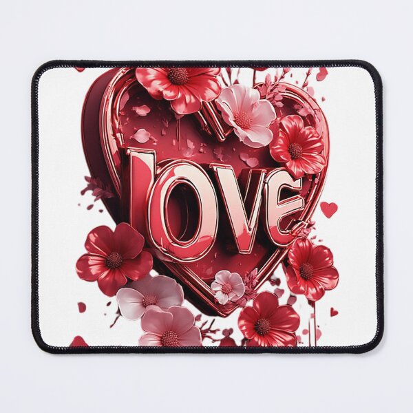 Item preview, 3D Metallic Love Heart with Floral Accents designed and sold by newvisionart191.
