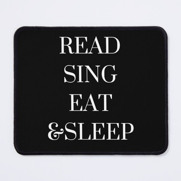 Item preview, Read Sing Eat and Sleep – Healthy Lifestyle Typography Design designed and sold by DesignsVault.