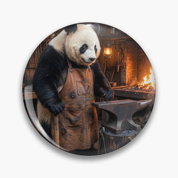 Item preview, Panda Blacksmith at His Anvil  designed and sold by Tridentulus.