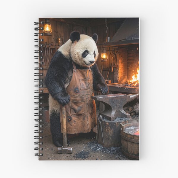 Item preview, Panda Blacksmith at His Anvil  designed and sold by Tridentulus.
