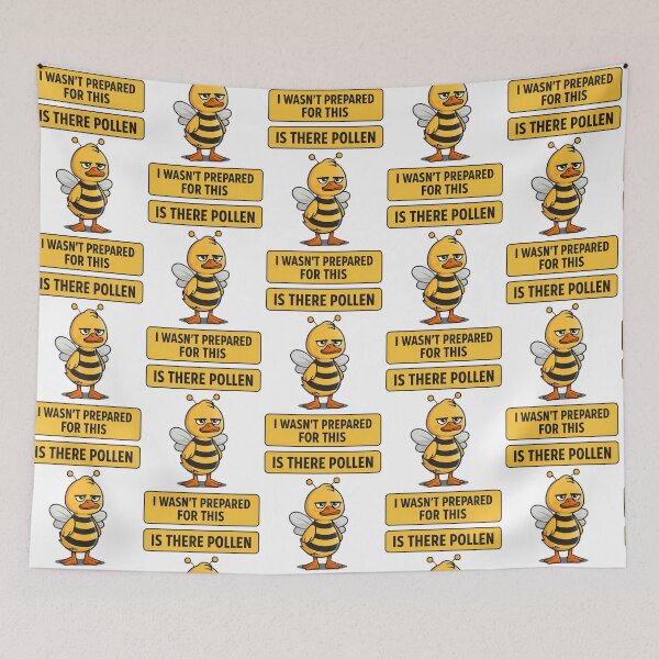 Item preview, Is There Pollen I Wasnt Prepared For This Funny Bee Duck Design designed and sold by TeeTimeTreasure.